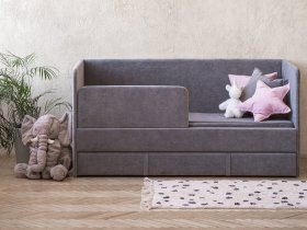 Диван-кровать Happy (темно-серый) в Енисейске - enisejsk.mebel-nsk.ru | фото