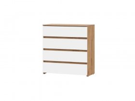 Комод 4 ящика Некст-1 (дуб золотой/белый шагрень) в Енисейске - enisejsk.mebel-nsk.ru | фото