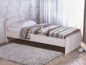 Кровать односпальная 80 с низкой спинкой (ясень шимо светлый) в Енисейске - enisejsk.mebel-nsk.ru | фото