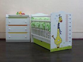 Кроватка детская Жираф с маятником в Енисейске - enisejsk.mebel-nsk.ru | фото