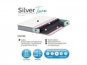 Матрас Silver Two в Енисейске - enisejsk.mebel-nsk.ru | фото