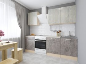 Модульная кухня Йота (пикард/цемент) в Енисейске - enisejsk.mebel-nsk.ru | фото