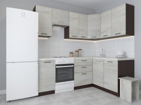 Модульная угловая кухня 1,4м*2,1м Лада (пикард) в Енисейске - enisejsk.mebel-nsk.ru | фото