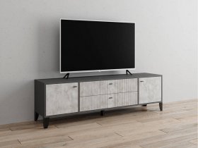 Тумба под ТВ Парус-10 (графит/мальта) в Енисейске - enisejsk.mebel-nsk.ru | фото
